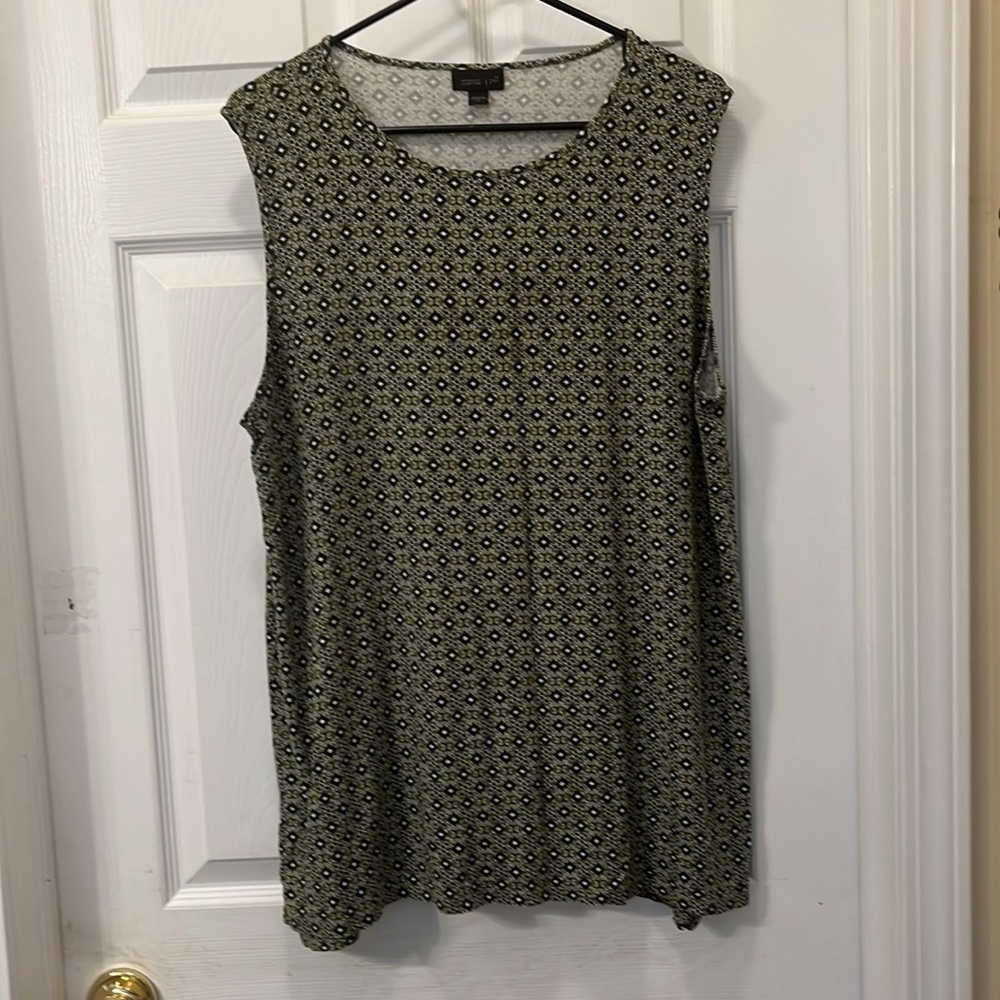 JJill XL 95%rayon,5% spandex sleeveless tunic.